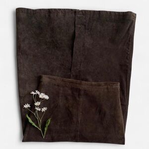 SOLDVintage dark brown leather maxi skirtSOLD